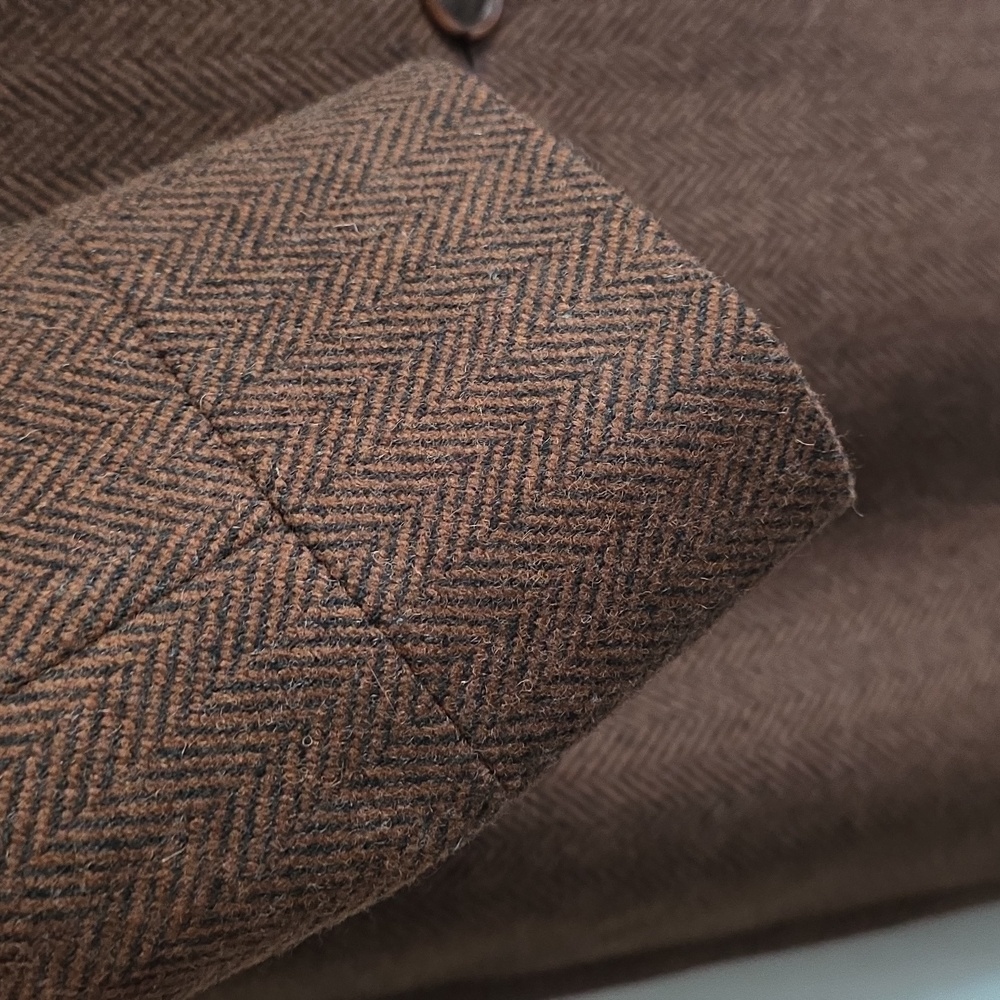 Pendleton Brown Herringbone Pea Coat - image 6